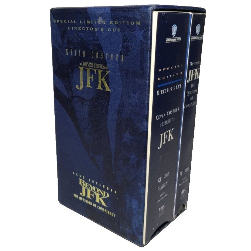 JFK 3 VHS Box-set Special Limited Edition Director's Cut OLIVER STONE 1993